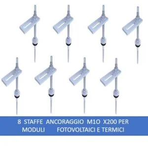 Confezione da 2 staffe di montaggio per pannelli solari a forma di Z per roulotte, barche, auto
