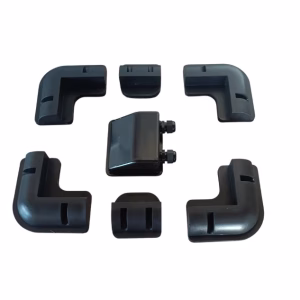 KIT Staffe ABS fissaggio pannello solare + passa cavi nero